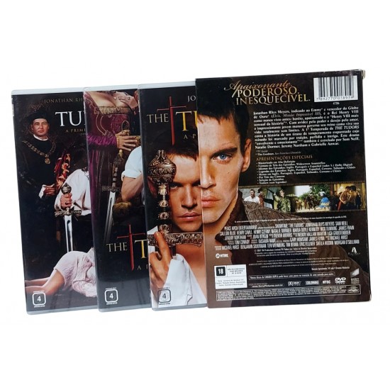 Dvd The Tudors, A Primeira Temporada, 3 Discos, Jonathan Rhys Meyers Dvd The Tudors, A Primeira Temporada, 3 Discos, Jonathan Rhys Meyers