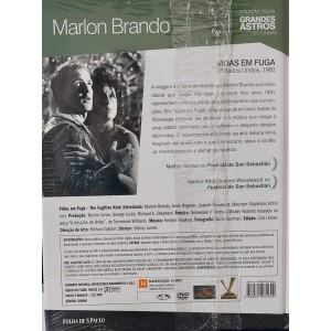 Dvd Vidas em Fuga, Marlon Brando, Coleção Folha Grandes Astros Dvd Vidas em Fuga, Marlon Brando, Coleção Folha Grandes Astros