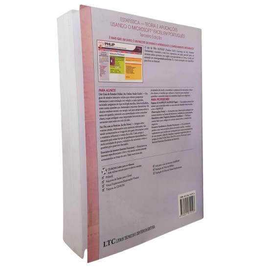 Estatística, Teoria e Aplicações Usado o Microsoft Excel em Português, Terceira Edição, Levine, Stephan, Krehbiel Estatística, Teoria e Aplicações Usado o Microsoft Excel em Português, Terceira Edição, Levine, Stephan, Krehbiel