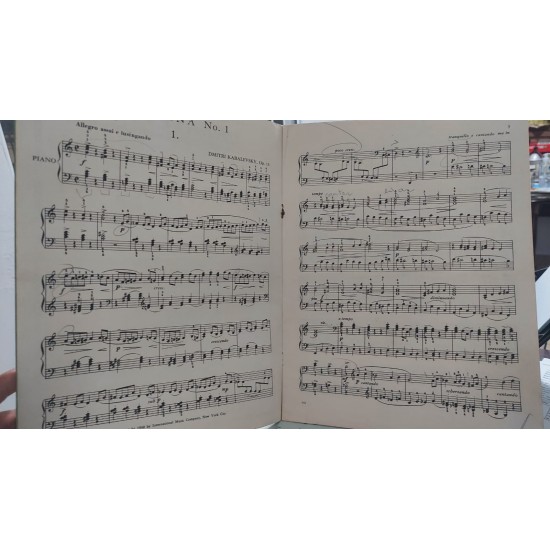 Kabalevsky, Sonatina Num 1 in C Major, Opus 13 For Piano