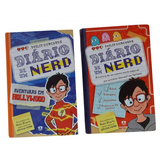 Kit 2 Livros Diário de Um Nerd Volume 1 e 2, Philip Osbourne, Capa Dura, Ciranda Cultural Kit 2 Livros Diário de Um Nerd Volume 1 e 2, Philip Osbourne, Capa Dura, Ciranda Cultural