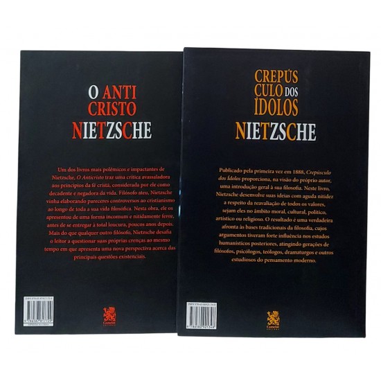 Kit 2 Livros de Nietzsche, Crepúsculo dos Ídolos, O Anticristo