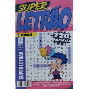 Kit com 5 Caça Palavras , Passatempos Super Letrão, Caça Letrão, Cripto