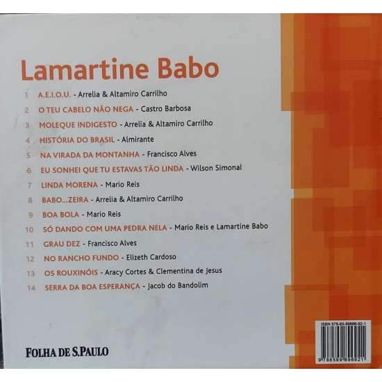 Lamartine Babo, Livro + Cd, Coleção Folha Raizes da Música Popular Brasileira Lamartine Babo, Livro + Cd, Coleção Folha Raizes da Música Popular Brasileira