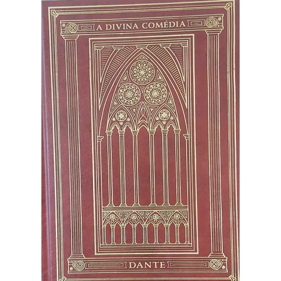 A Divina Comédia, Dante Alighieri, Capa de Luxo com Letras Douradas