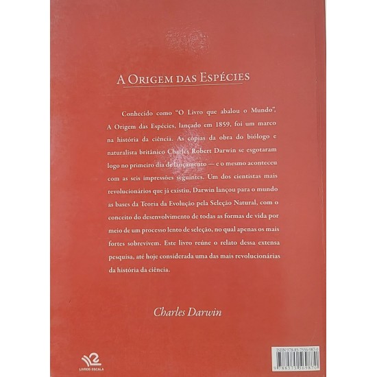 A Origem das Espécies, Charles Darwin, Livros Escala