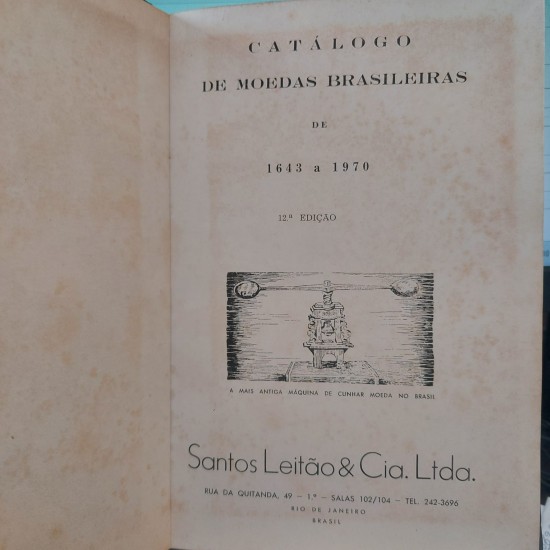 Catálogo de Moedas Brasileiras de 1643 a 1970, Santos Leitão