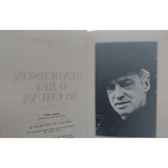 Henderson, O Rei da Chuva, Saul Bellow, Capa dura de Luxo em vermelho, com Letras Douradas, Editora Abril Henderson, O Rei da Chuva, Saul Bellow, Capa dura de Luxo em vermelho, com Letras Douradas, Editora Abril