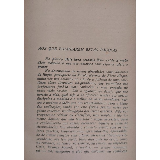 Letras Rio Grandenses, Compilação Guilhermina Krug, Nelly Rezende Carvalho, Edição 1935