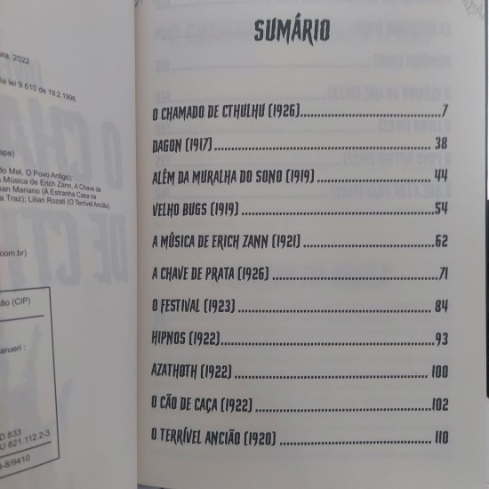 O Chamado de Cthulhu, H. P. Lovecraft O Chamado de Cthulhu, H. P. Lovecraft