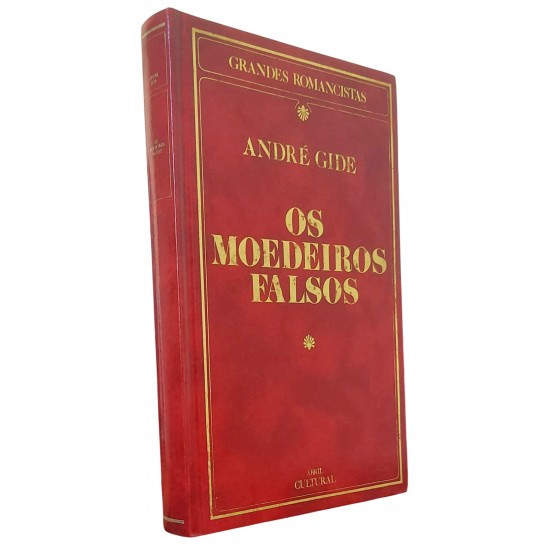Os Moedeiros Falsos, André Gide, Capa Dura de Luxo em Vermelho, com Letras Douradas, Editora Abril