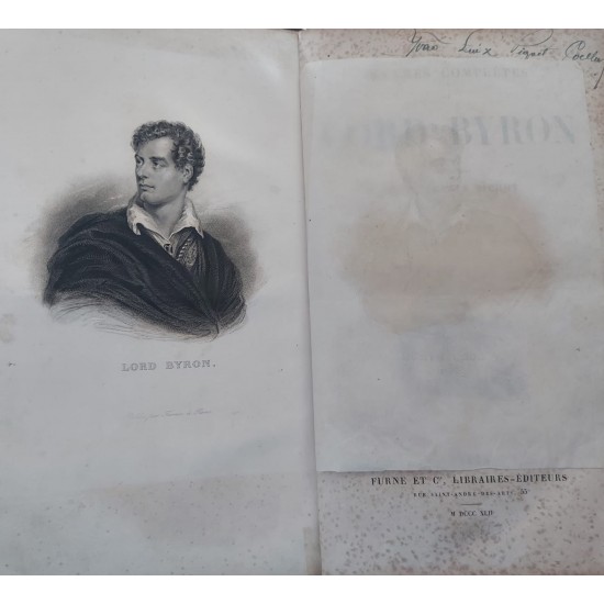 Ouvres Complétes de Lord Byron, Onziéme Édition Accompagnée de Notes Historiques et Littéraires, Edição de 1842 Ouvres Complétes de Lord Byron, Onziéme Édition Accompagnée de Notes Historiques et Littéraires, Edição de 1842