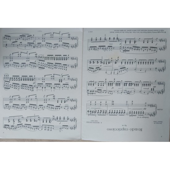 Rondó Capriccioso, Opus 14 para Piano, 8º e 9º Ano, Revisão de Souza Lima, F. Mendelssohn Rondó Capriccioso, Opus 14 para Piano, 8º e 9º Ano, Revisão de Souza Lima, F. Mendelssohn