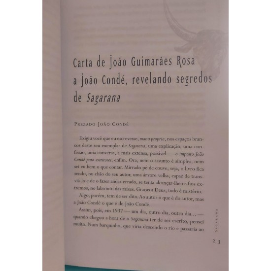 Sagarana, João Guimarães Rosa, Editora Nova Fronteira Sagarana, João Guimarães Rosa, Editora Nova Fronteira