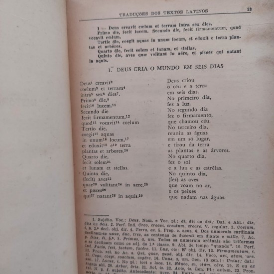 Traduções dos Textos Latinos, José Lodeiro, Edição 1951