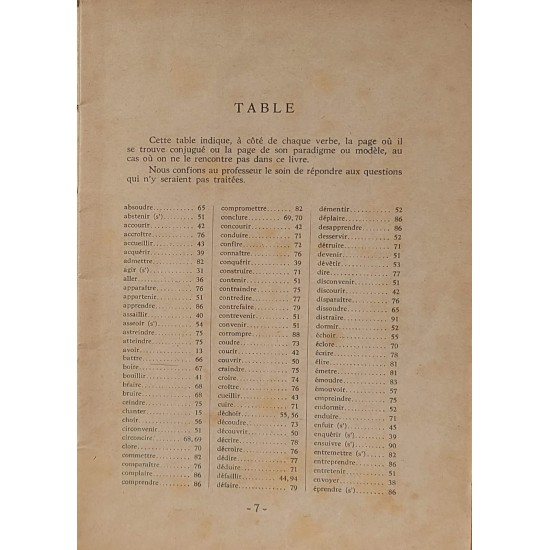 Verbos Franceses, Louise Reimann, Geraldo de Ulhoa Cintra, Companhia Editora Nacional, Edição 1951 Verbos Franceses, Louise Reimann, Geraldo de Ulhoa Cintra, Companhia Editora Nacional, Edição 1951