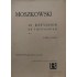 Partitura Musical Moszkowski, 15 Estudios de Virtuosidad, Op 72, Para Piano