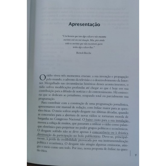 Manual de Radiojornalismo, Produção, Ética e Internet, Heródoto Barbeiro, Paulo Rodolfo de Lima