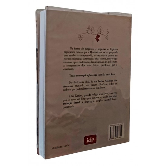 O Livro dos Espíritos, Allan Kardec. Contendo Índice Analítico dos Assuntos com 265 Verbetes O Livro dos Espíritos, Allan Kardec. Contendo Índice Analítico dos Assuntos com 265 Verbetes