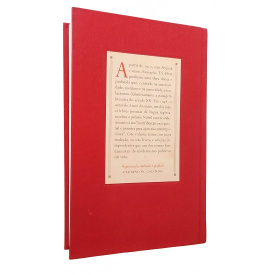 Poemas, T. S. Eliot, Capa dura de Luxo Poemas, T. S. Eliot, Capa dura de Luxo