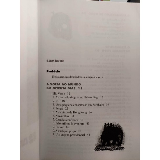 Três Aventuras, Clássicos Juvenis, A Volta ao Mundo em Oitenta Dias, O Escaravelho de Ouro, O Manuscrito de Phileas Fogg