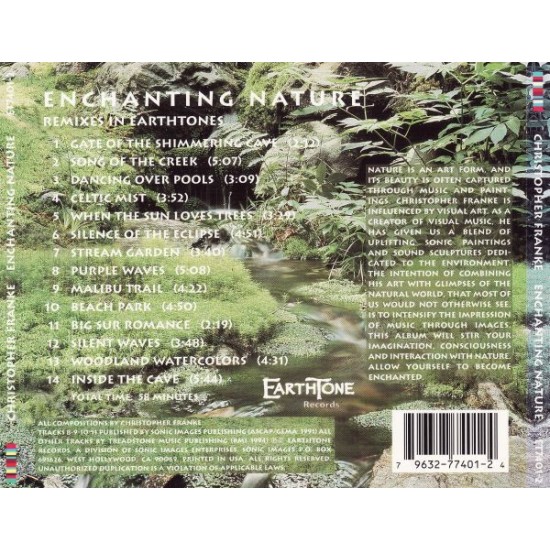 Cd Christopher Franke, Enchanting Nature, 1991 Cd Christopher Franke, Enchanting Nature, 1991