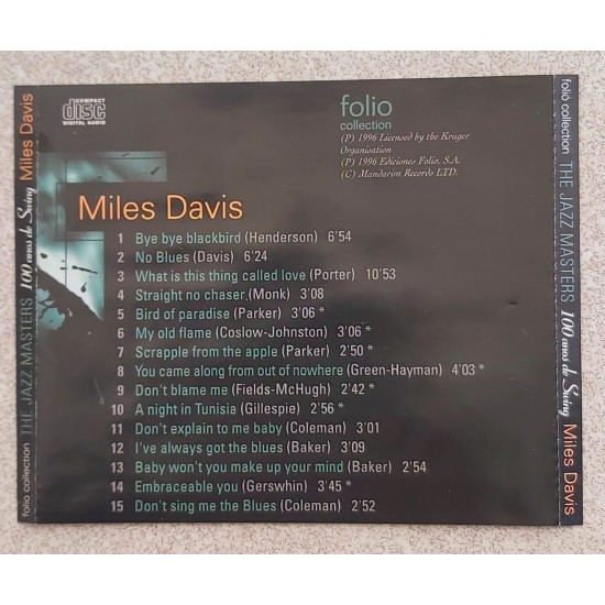 Cd Ella Fitzgerald, Folio Collection, The Jazz Masters, 100 Anos de Swing Cd Ella Fitzgerald, Folio Collection, The Jazz Masters, 100 Anos de Swing
